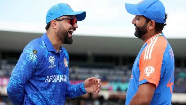 Rashid Khan Shares Photo With Rohit Sharma: सेमीफाइनल में क्वालीफाई करने के बाद राशिद खान ने रोहित शर्मा के साथ बाटी खुशियां, तस्वीर शेयर कर जीत लिया भारतीय फैंस का दिल