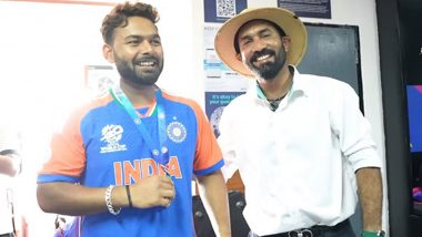 Rishabh Pant Wins Best Fielder Medal: पूर्व भारतीय क्रिकेटर दिनेश कार्तिक ने का मैडल ऋषभ पंत को दिया फील्डर ऑफ द मैच मेडल, देखें वीडियो