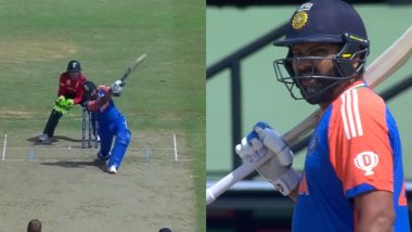 Rohit Sharma Fun Video: स्टंप माइक ने फिर खोला रोहित शर्मा का भेद, सूर्यकुमार यादव से ऊपर डाले तो देती हूं ना कहते हुए वीडियो वायरल, अगली गेंद पर जड़ा दिया छक्का