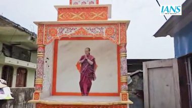 Sonia Gandhi Temple Video: तेलंगाना में संगमरमर से बना सोनिया गांधी का मंदिर! वीडियो में देखें कांग्रेस का बनाया अनोखा टेंपल