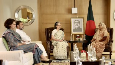 Sheikh Hasina in India: बांग्लादेश की पीएम शेख हसीना से दिल्ली में सोनिया, राहुल और प्रियंका ने की मुलाकात (View Pics)