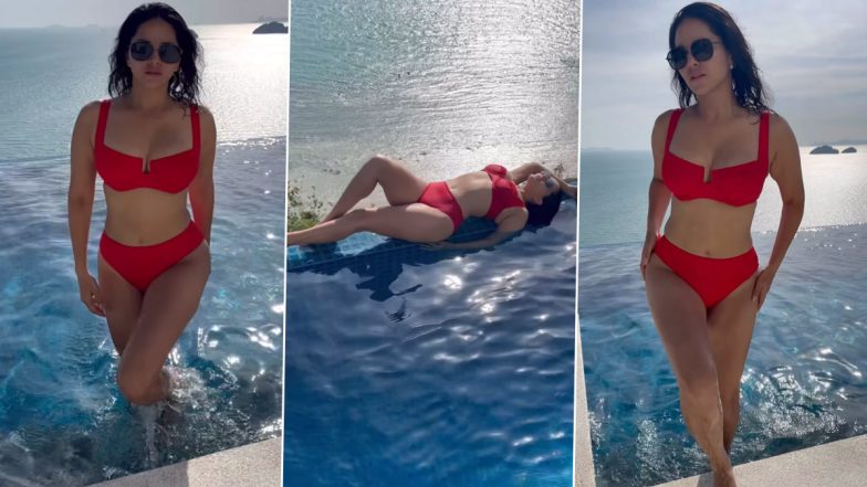 Sunny Leone ने इंस्टाग्राम पर शेयर किया हॉट वीडियो, एक्ट्रेस ने रेड बिकिनी में गिराई बिजली (Watch Video)