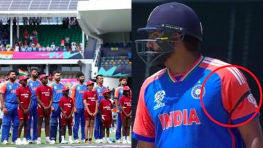 Indian Cricket Team Wearing Black Armbands: डेविड जॉनसन के सम्मान में बांह पर काली पट्टी बांधकर मैदान में उतरी टीम इंडिया, अफगानिस्तान के साथ खेला जा रहा हैं मुकाबला