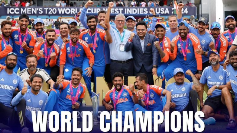 Team India's Open Bus Parade In Mumbai: टी20 विश्व कप विजेता भारतीय टीम का होगा रोड शो, फिर वानखेड़े में सम्मानित किया जायेगा