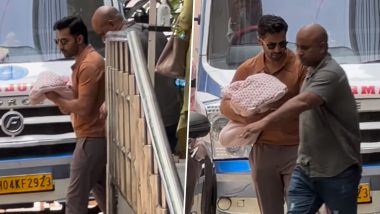 Varun Dhawan और Natasha Dalal बच्ची को लेकर अस्पताल से पहुंचे घर, बेबी को अपनी गोद में लिए दिखे VD (Watch Video)