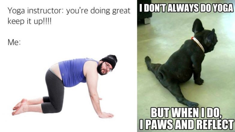 International Yoga Day 2024 Funny Memes and Jokes: शवासन के दौरान झपकी लेने से लेकर बिल्लियों द्वारा बाधा डालने तक, देखें योग से जुड़े मजेदार मीम्स