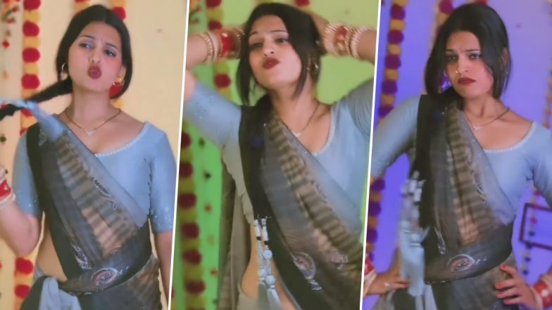 Bhabhi Dance Video: भोजपुरी गाने पर देसी भाभी ने जबरदस्त अंदाज में लगाए ठुमके, डांस मूव्स देख हार जाएंगे दिल