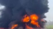 Greater Noida Fire: ग्रेटर नोएडा के NTPC के पास गोदाम में लगी भीषण आग, धूं- धू जलने का वीडियो वायरल, देखें Video