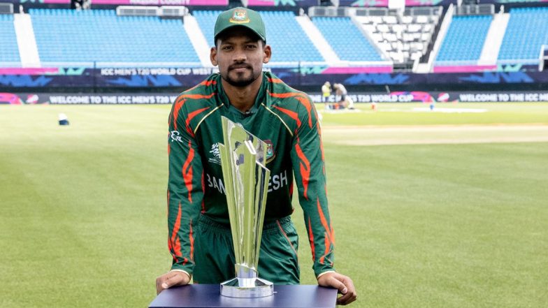 T20 World Cup 2024: बांग्लादेश के कप्तान नजमुल हुसैन शांतो ने वार्म-अप मैच से पहले NBA चैंपियनशिप ट्रॉफी उठाने पर दी प्रतिक्रिया, देखें पोस्ट