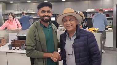 Babar Azam Meets Sunil Gavaskar: टी20 विश्व कप 2024 से पहले पाकिस्तान टीम पहुँची डलास, बाबर आजम ने सुनील गावस्कर से की मुलाकात, देखें वीडियो