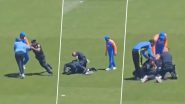 IND vs BAN Warm-Up मैच के दौरान रोहित शर्मा से मिलने के लिए मैदान पर आया प्रशंसक, अमेरिका पुलिस ने तुरंत किया गिरफ्तार- Video
