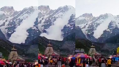 Avalanche Video: केदारनाथ धाम के पास हिमस्खलन! गांधी सरोवर पर्वत पर आया बर्फीला तूफान! देखें एवलांच का वीडियो