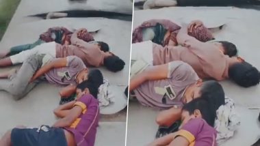 तेज रफ्तार ट्रेन की छत पर सोते हुए नजर आए यात्री, सफर का यह खतरनाक Viral Video देख लोग हुए हैरान