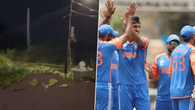 Team India Stuck in Barbados: बारबाडोस में फंसी विश्व विजेता टीम इंडिया, तूफान बेरिल की वजह ब्रिजटाउन की हालात खराब, देखें वीडियो