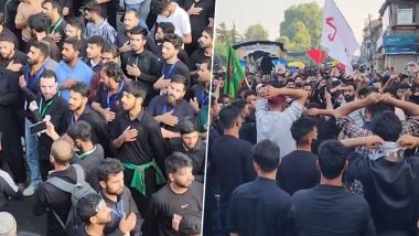 Jammu and Kashmir Muharram: शिया समुदाय के लोगों ने 8वें मुहर्रम का जुलूस निकाला, जम्मू कश्मीर के श्रीनगर का देखें वीडियो