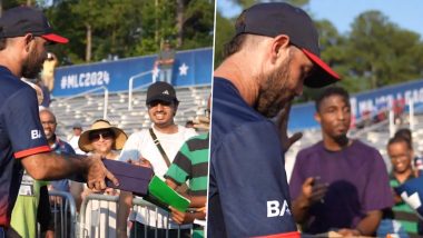 Maxwell Gave His POTM Award To A Fan: मेजर क्रिकेट लीग में ग्लेन मैक्सवेल ने अपना प्लेयर ऑफ द मैच का अवार्ड एक प्रशंसक को दिया, देखें वीडियो