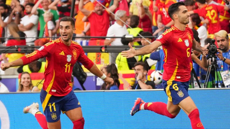 Spain vs Germany, UEFA Euro 2024: स्पेन ने जर्मनी को 2-1 से हराकर सेमीफाइनल में किया प्रवेश, दानी ओल्मो, मिकेल मेरिनो दागा गोल