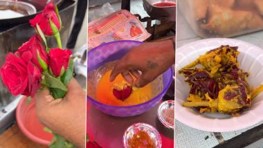 Rose Flower Pakodas Video: कभी देखें है गुलाब के पकोड़े, ठेले पर युवक ने बनाएं पकोड़े, वीडियो देखने के बाद लोगों ने जमकर लगाई क्लास