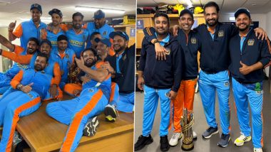 Irfan Pathan Celebration: इरफान पठान ने वर्ल्ड चैंपियनशिप ऑफ लीजेंड्स का खिताब जीतने के बाद टीम के खिलाडियों के साथ मनाया जश्न, देखें वीडियो