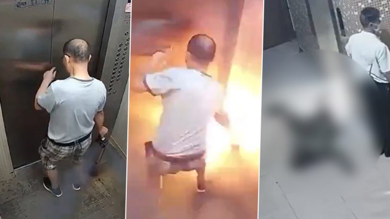 Video: इलेक्ट्रिक बाइक की बैटरी लिफ्ट में लेकर जा रहा था शख्स, अचानक हुआ बैटरी में धमाका, देखें वायरल वीडियो