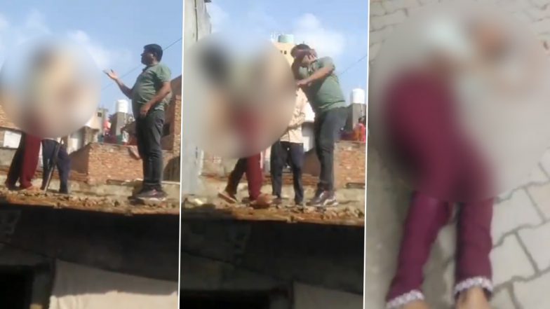 Delhi Video: प्रॉपर्टी विवाद में बिल्डर की गुंडागर्दी, लड़की को मारा ऐसा तमाचा की छत से नीचे गिरी लड़की, दिल्ली का वीडियो आया सामने