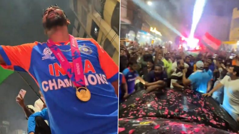 Mohammed Siraj Singing 'Lehra Do' With Fans In Hyderabad: तेज गेंदबाज मोहम्मद सिराज पहुंचे हैदराबाद, फैंस के साथ गाया 'लहरा दो'; देखकर हो जाएंगे रोंगटे खड़े-WATCH VIDEO