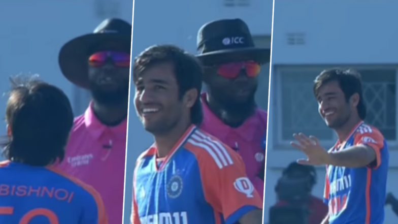 Ravi Bishnoi Forces Umpire To Reverse&nbsp;Decision:&nbsp;रवि बिश्नोई ने बदलवा दिया अंपायर&nbsp;से वाइड&nbsp;बॉल का फैसला,&nbsp;माफ़ी मांगने&nbsp;को हुए मजबूर, देखें मज़ेदार&nbsp;वीडियो