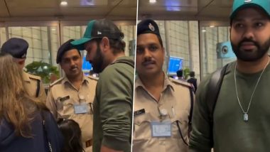 Policeman Congratulates Rohit Sharma: पुलिसकर्मी ने एयरपोर्ट पर रोहित शर्मा से हाथ मिलकर दी टी20 विश्व कप जीत की बधाई, देखें खुबसूरत वीडियो