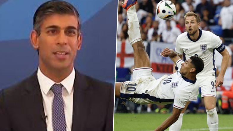 Rishi Sunak Applauds England Football Team:&nbsp;UEFA यूरो राउंड ऑफ 16 में इंग्लैंड फुटबॉल टीम की जीत की&nbsp;UK&nbsp;के पीएम ऋषि सुनक ने की सराहना, देखें पोस्ट