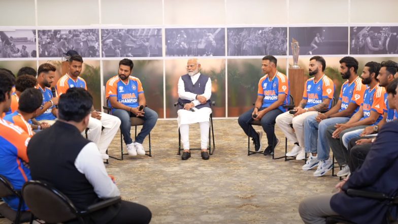 PM Modi's Interaction With World T20 Champions: टी20 वर्ल्ड चैंपियन भारतीय क्रिकेट टीम के साथ पीएम मोदी की बातचीत, बस एक क्लिक पर देखें पूरी वीडियो