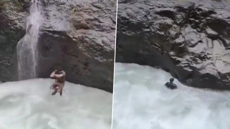 Pune Viral Video: झरने में नहाने के दौरान बहा युवक, तलाश जारी; सामने आया हादसे का वीडियो