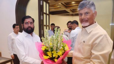 ChandraBabu Naidu Meets Eknath Shinde: चंद्रबाबू नायडू ने एकनाथ शिंदे से की मुलाकात, आंध्र प्रदेश-महाराष्ट्र के विकास पर चर्चा