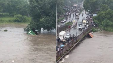 VIDEO: पुणे में दिखा सैलाब का सितम! खतरे के स्तर को पार कर गई इंद्रायणी नदी, पानी में कागज के नाव की तरह तैर रहे बड़े-बड़े कंटेनर