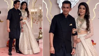 Anant- Radhika's Wedding Ceremony: अनंत अंबानी और राधिका मर्चेंट की शादी में पत्नी नताशा जैन के साथ शामिल हुए टीम इंडिया के हेड कोच गौतम गंभीर, देखें वीडियो