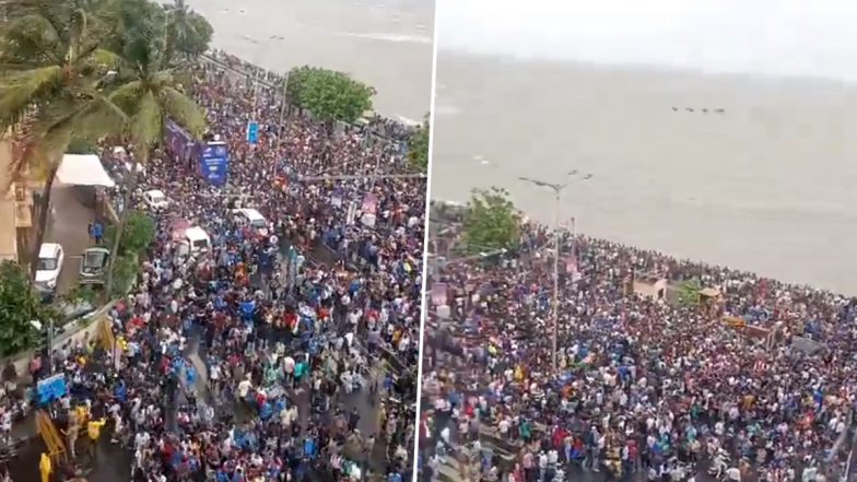 Team India Victory Parade Live Update: वानखेड़े स्टेडियम में भारी बारिश, मरीन ड्राइव पर उमड़ा जनसैलाब; देखें वीडियो