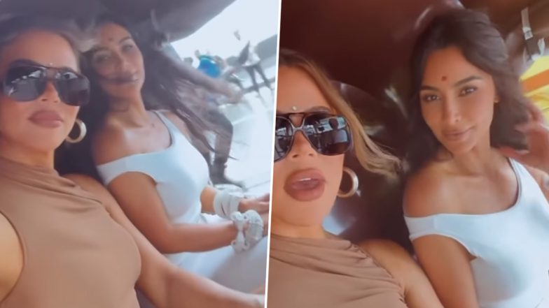 ऑटो रिक्शा में मुंबई घूमने निकलीं Kim और Khloe Kardashian, Anant-Radhika की शादी में शामिल होने आईं हॉलीवुड हसीनाएं (Watch Video)