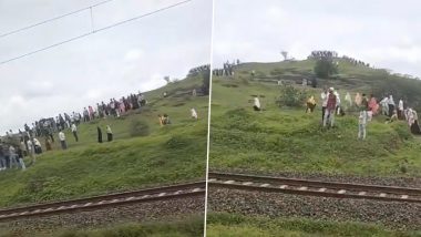 Stone Pelting On Moving Train: चलती ट्रेन पर की पत्थरबाजी, भुसावल-नंदुरबार पैसेंजर ट्रेन की घटना, आरपीएफ पुलिस ने किया मामला दर्ज-Video