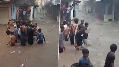 VIDEO: राजस्थान के टोंक में भारी बारिश का कहर! जलमग्न सड़कों पर तैरती दिखीं मोटरसाइकिलें