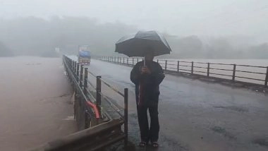 Ulhas River Video: उल्हास नदी बह रही है खतरे के निशान से ऊपर, ब्रिज को किया बंद, बदलापुर और आसपास के गांव को प्रशासन ने किया अलर्ट