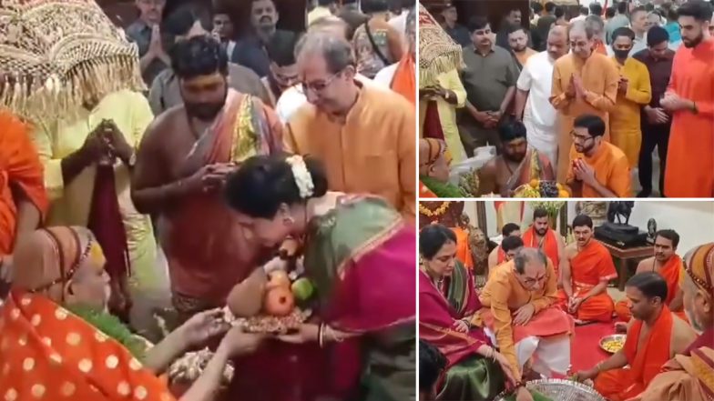 Swami Avimukteshwaranand: स्वामी अविमुक्तेश्वरानंद ने मातोश्री में शिवसेना यूबीटी नेता उद्धव ठाकरे से मुलाकात की-Video