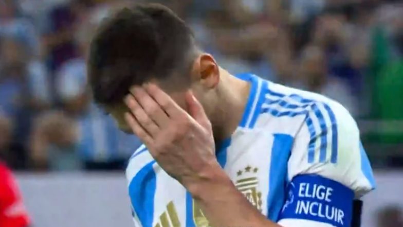 Lionel Messi Penalty Miss Video:&nbsp;कोपा अमेरिका के क्वार्टरफाइनल में&nbsp;अर्जेंटीना के कप्तान&nbsp;लियोनेल मेस्सी पेनल्टी मिस&nbsp;किया पैनेंका किक, देखें पेनाल्टी मिस का वीडियो