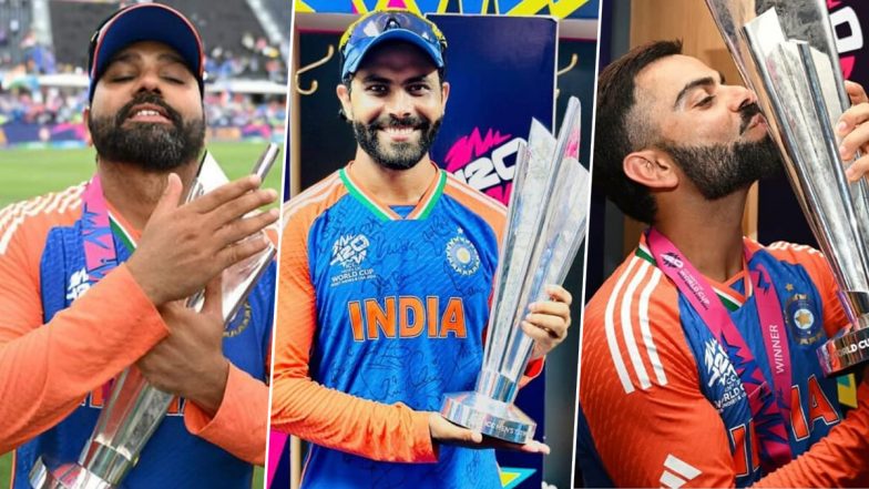 Rohit, Kohli, Jadeja Farewell: BCCI ने रोहित शर्मा, विराट कोहली और रवींद्र जडेजा को दी खास फेयरवेल, टी20 विश्व कप की जीत के बाद दिग्गजों ने T20I से ले लिया था संन्यास, देखें पोस्ट