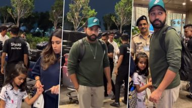 Rohit Sharma On Vacation: भारत को टी20 वर्ल्ड कप जीतने के बाद पत्नी रितिका और बेटी के साथ छुट्टी पर निकलें कप्तान रोहित शर्मा, देखें वीडियो