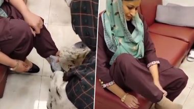 Pakistani Air Hostess Video: पाकिस्तानी एयर होस्टेस डॉलर और रियाल की कर रही थी तस्करी, मोज़े में भरकर लाई थी नोट, एयरपोर्ट पर हुई कार्रवाई