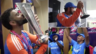 Memorable Moments From India's Dressing Room: टी20 वर्ल्ड कप ट्रॉफी जीतने के बाद भारतीय ड्रेसिंग रूम के कुछ यादगार पल, BCCI ने शेयर किया वीडियो