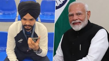 PM Modi Congratulate Sarabjot Singh: पेरिस ओलंपिक में ब्रोंज मेडल जीतने पर पीएम मोदी ने सरबजोत सिंह से बात कर दी बधाई, देखें वीडियो