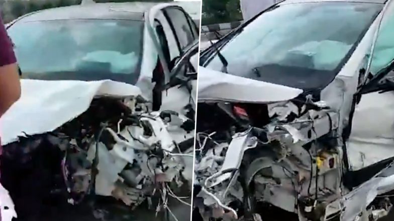 Video: यूपी के कैबिनेट मिनिस्टर नंद गोपाल नंदी के बेटे और बहु की कार का भीषण एक्सीडेंट, लखनऊ-आगरा एक्सप्रेस-वे पर हुआ हादसा