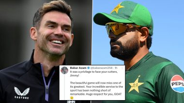 Babar Trolled For Tribute To James Anderson: बाबर आजम ने बड़े ही लालसा से जेम्स एंडरसन को दिया ट्रिब्यूट, एक गलती से फैंस ने कर दिया ट्रोल; डिलीट करना पड़ा पोस्ट, देखें रिएक्शन