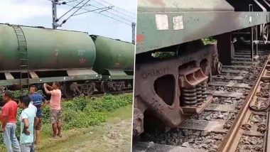 West Bengal Goods Train Derailed: पश्चिम बंगाल में ट्रेन हादसा, रंगपानी में पटरी से उतरी मालगाड़ी, रेल सेवा बाधित- VIDEO