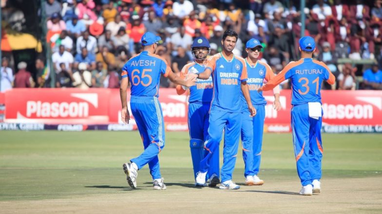IND vs ZIM, 5th T20I Live Score Update: जिम्बाब्वे की आधी टीम लौटी पवेलियन, सिकंदर रज़ा हुए रनआउट